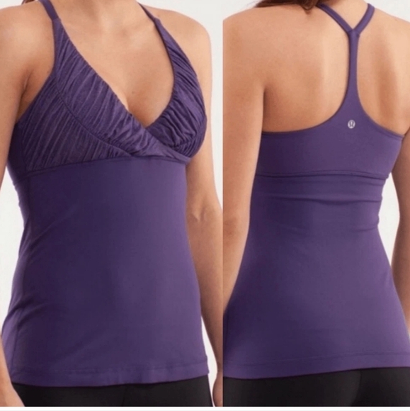 Lululemon Pure Balance Tank Flash / Raspberry - Picture 3 of 13